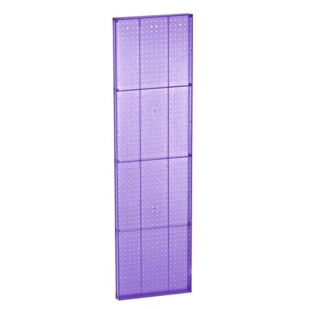 AZAR DISPLAYS 16" x 60" Pegboard Panel - One sided, PK2 771660-PUR-2PK